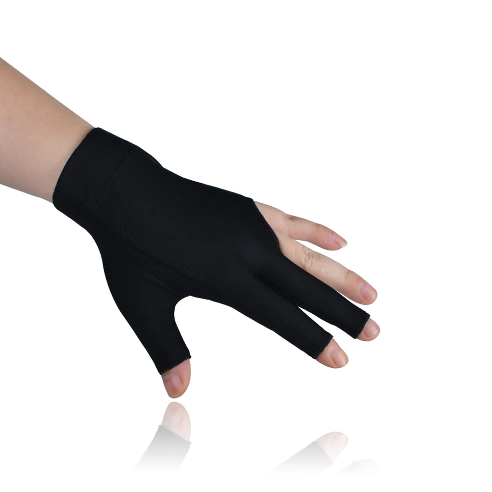 

3pcs Anti Billiard Gloves 3 Finger Glove for Men Women Snooker Cue Wear Resistant Snooker Glove Portable Comfortable