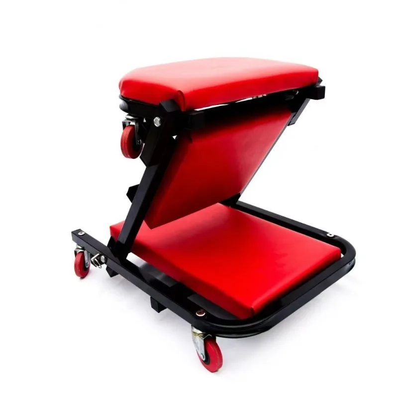 For  Folding Two-in-one Repair Stool 36/40 Inch Auto Repair Reclining Board, Mobile Repair Tool with Wheels