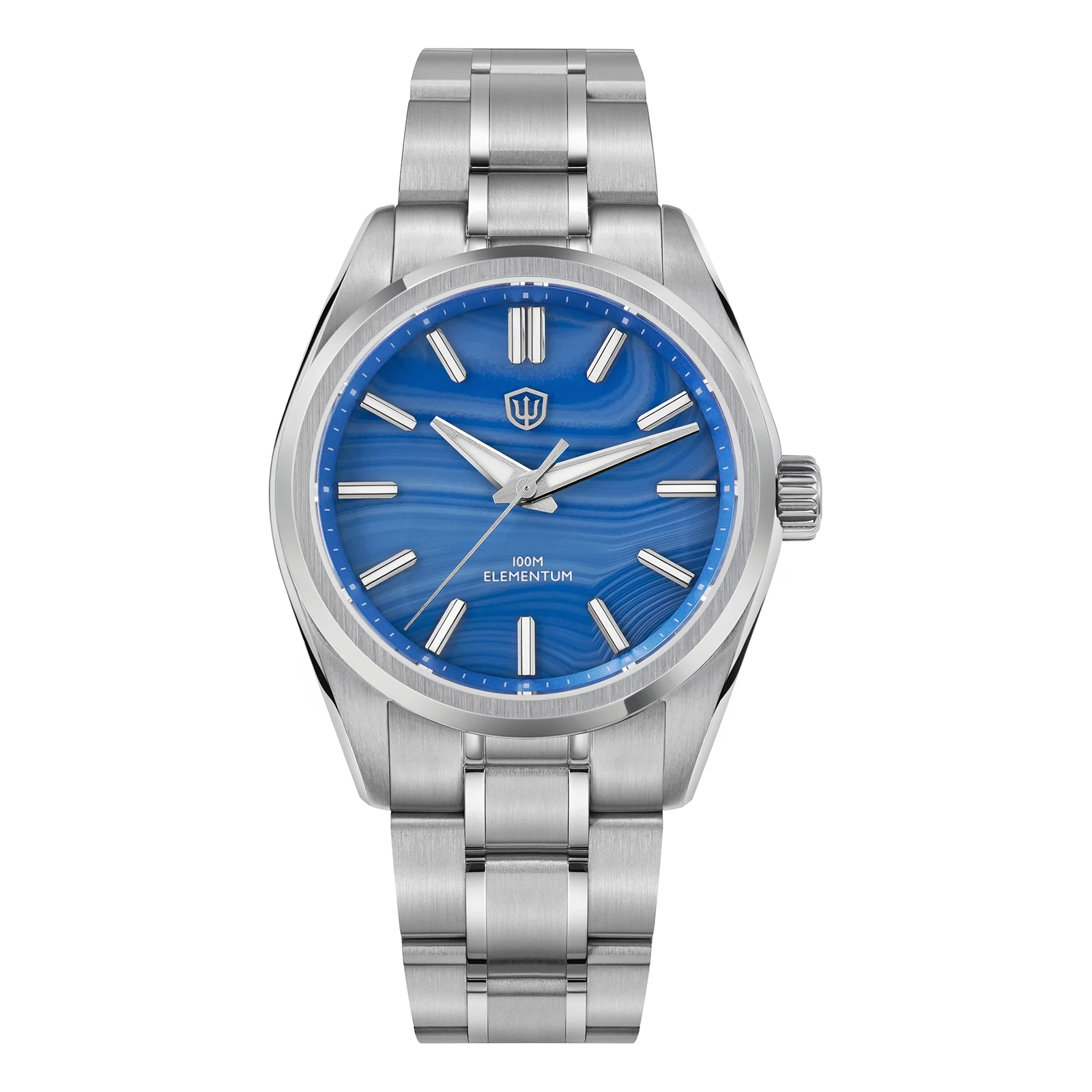 Watchdives 38mm Mannen Quartz Horloge VH31 Sweep Seconden Beweging ijskristal Titanium Waterdichte Horloges WD0003B WD0003C WD0003D