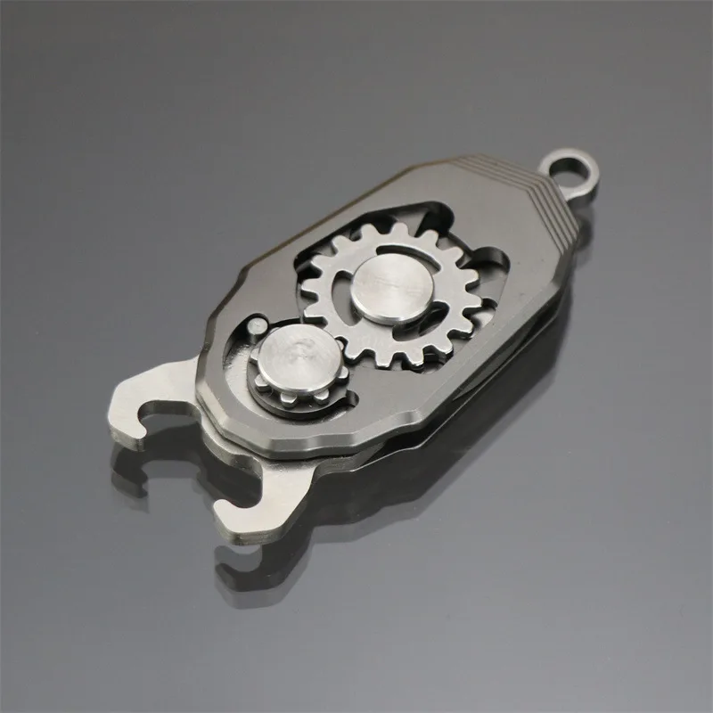 Outdoor Creative Multi-function Gear Knife Stainless Steel Portable Portable Mini Folding Knife Camping Travel Gadget