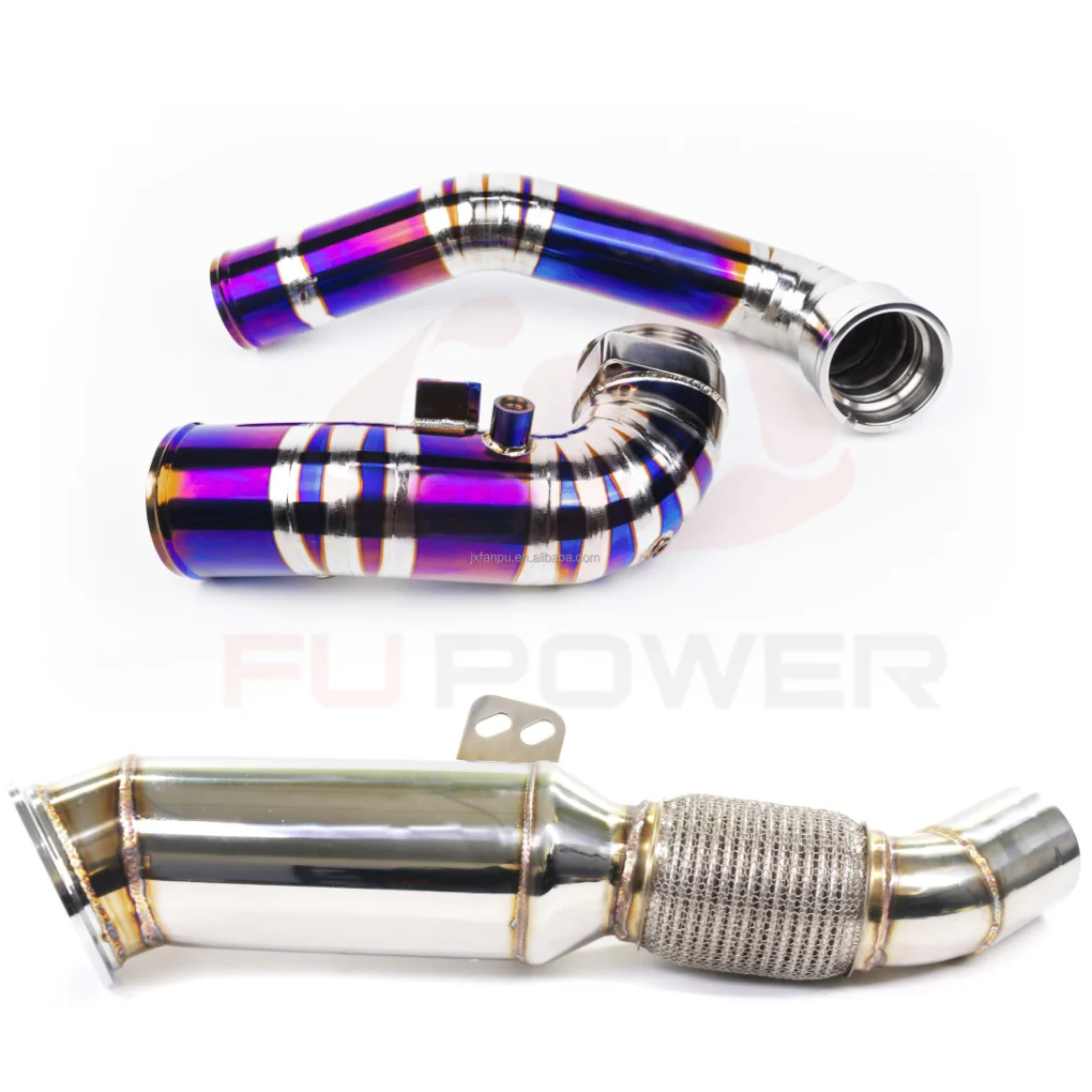 High Performance for TOYOTA A90 / 91 SUPRA B58 TITANIUM CHARGE PIPE + Stainless Steel DOWNPIPE