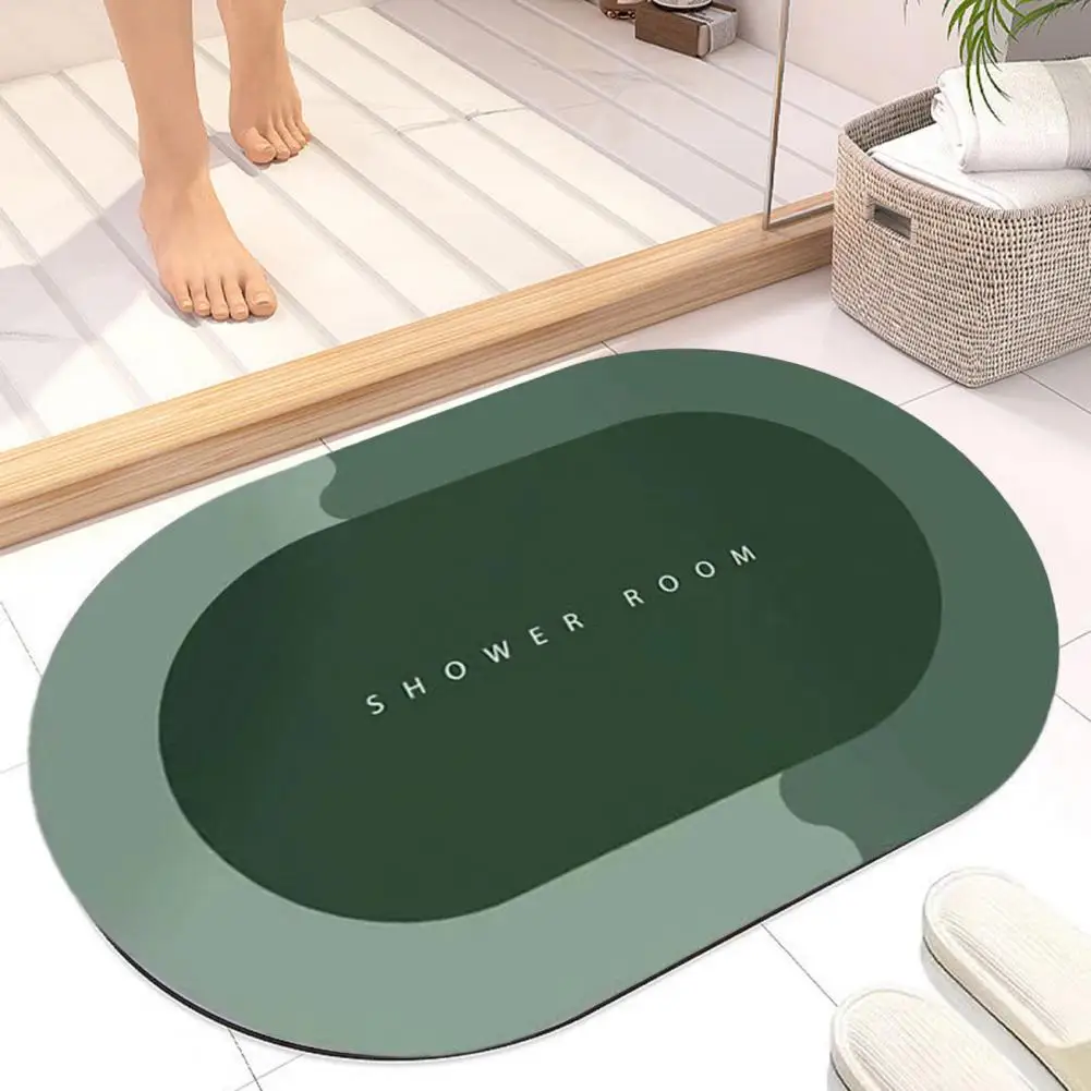 

Smooth Non-slip Bath Mat Fade-resistant Bathroom Mat Super Absorbent Non-slip Bath Rug for Quick-drying Washable Bathroom Floor