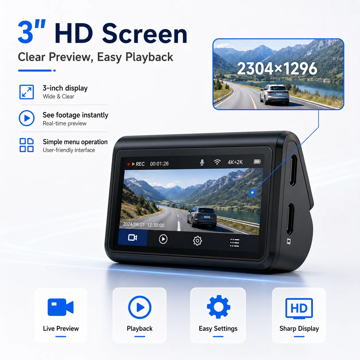 XFY Dashcam Anteriore e Poster - Dash Cam 4K Sony Starvis recensione e prezzo