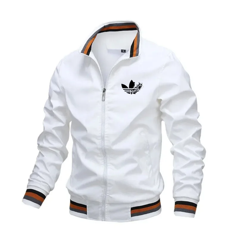 

2026 Spring New High-Quality Men's Fashionable Printed Casual Lapel Long-Sleeve Zip-Up Cardigan Outdoor Sports Jacket