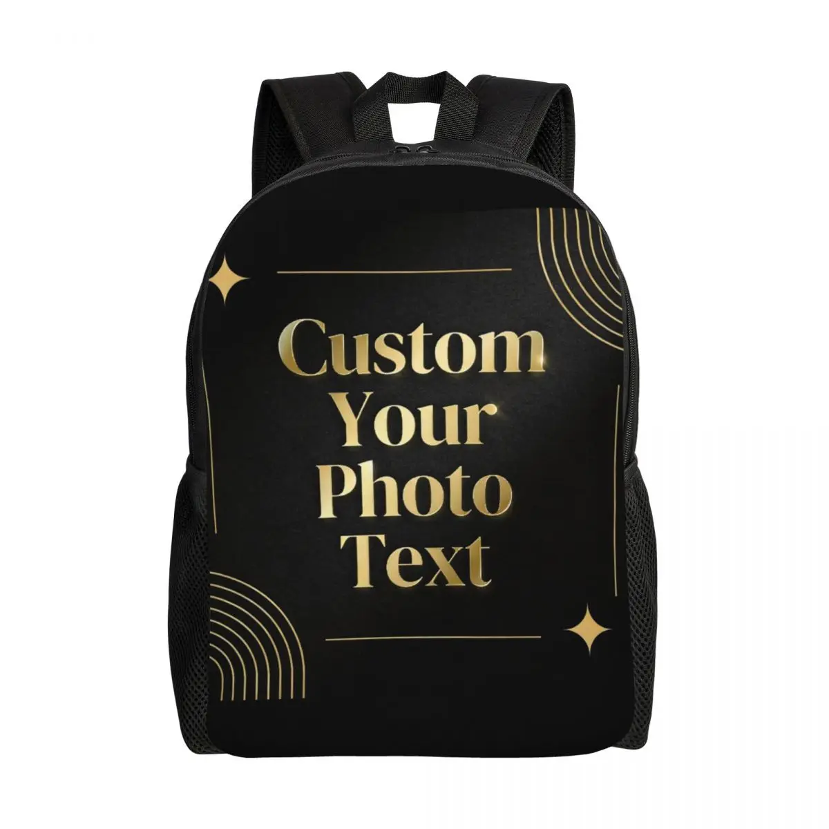 

Custom Your Photo Logo Text Backpacks for Personalized Image College School Travel Bags Women Men Bookbag Fits 15 Inch Laptop