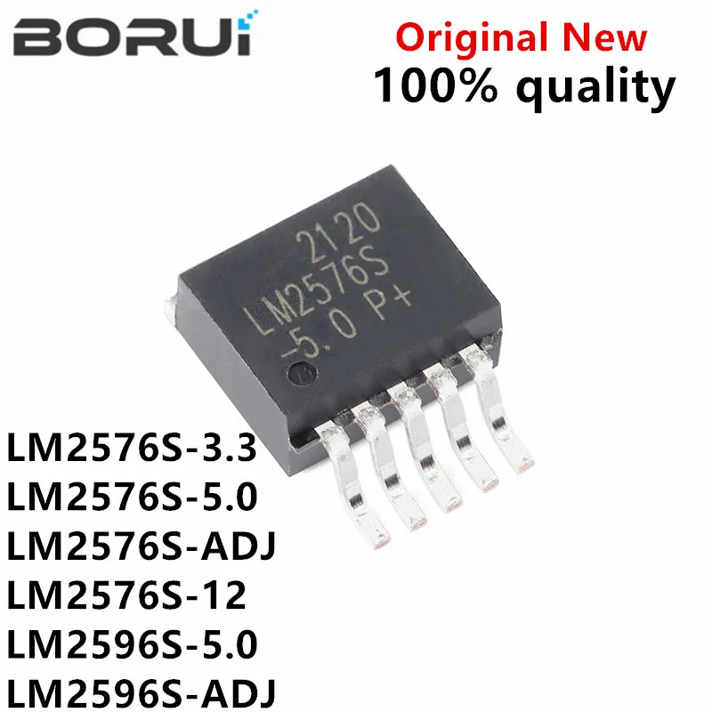 10PCS LM2596S-ADJ LM2596-ADJ TO-263 LM2576S-3.3 LM2576S-5.0 5V LM2576S-ADJ LM2576S-12 LM2596S-5.0 LM2596S LM2576S