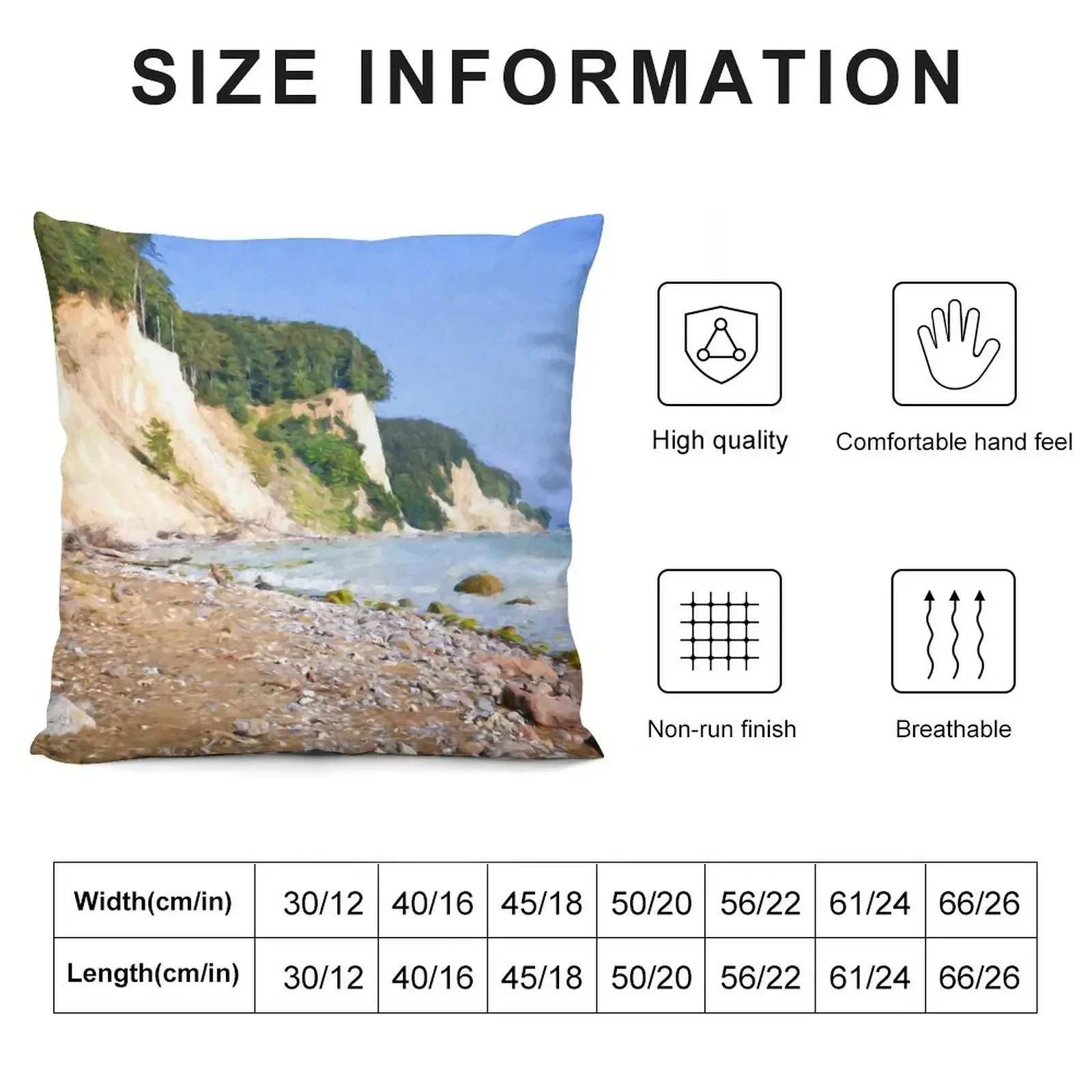 Rügen I Throw Pillow Anime Christmas Pillow Decorative Pillow Covers For Sofa Bed pillowcases