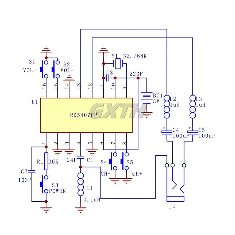 76-108MHz FM Stereo Radio DIY Kit Wireless FM Radio Transmitter And Receiver Module Frequency Modulation Soldering Practice