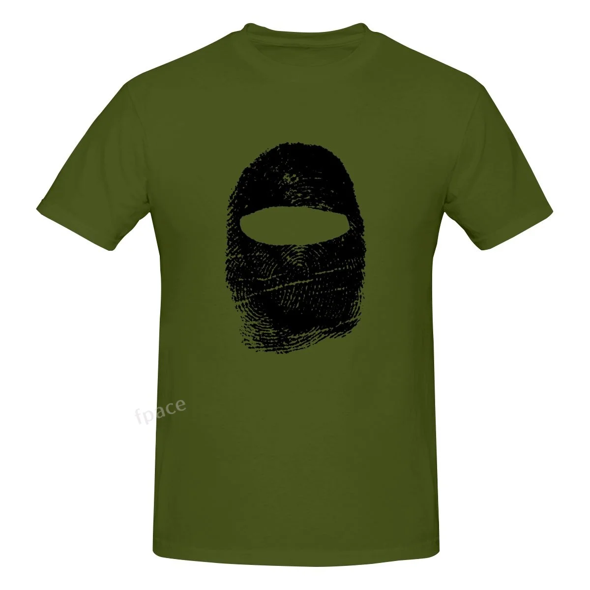 

Fingerprint MASK Casual Cotton Summer Men Clothing Tops Men's Basic Short Sleeve T-Shirt