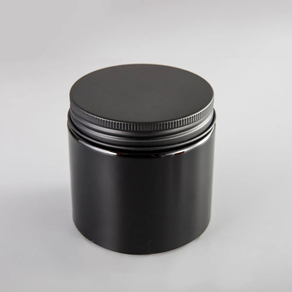 10pcs/Lot 200g 200ml Plastic Jar Cosmetic Cream Jars Pot With Lid PET Black Sample Container Empty Food Packing Cans Wholesale