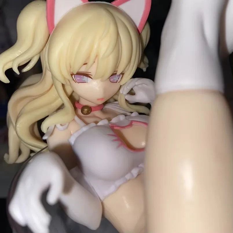 18CM Japońskie anime Sky Tube BLADE Chiyuru Chiru Bielizna PVC Figurka akcji Zabawka Seksowna kot Dziewczyna Statuetka Dorosły Model kolekcjonerski