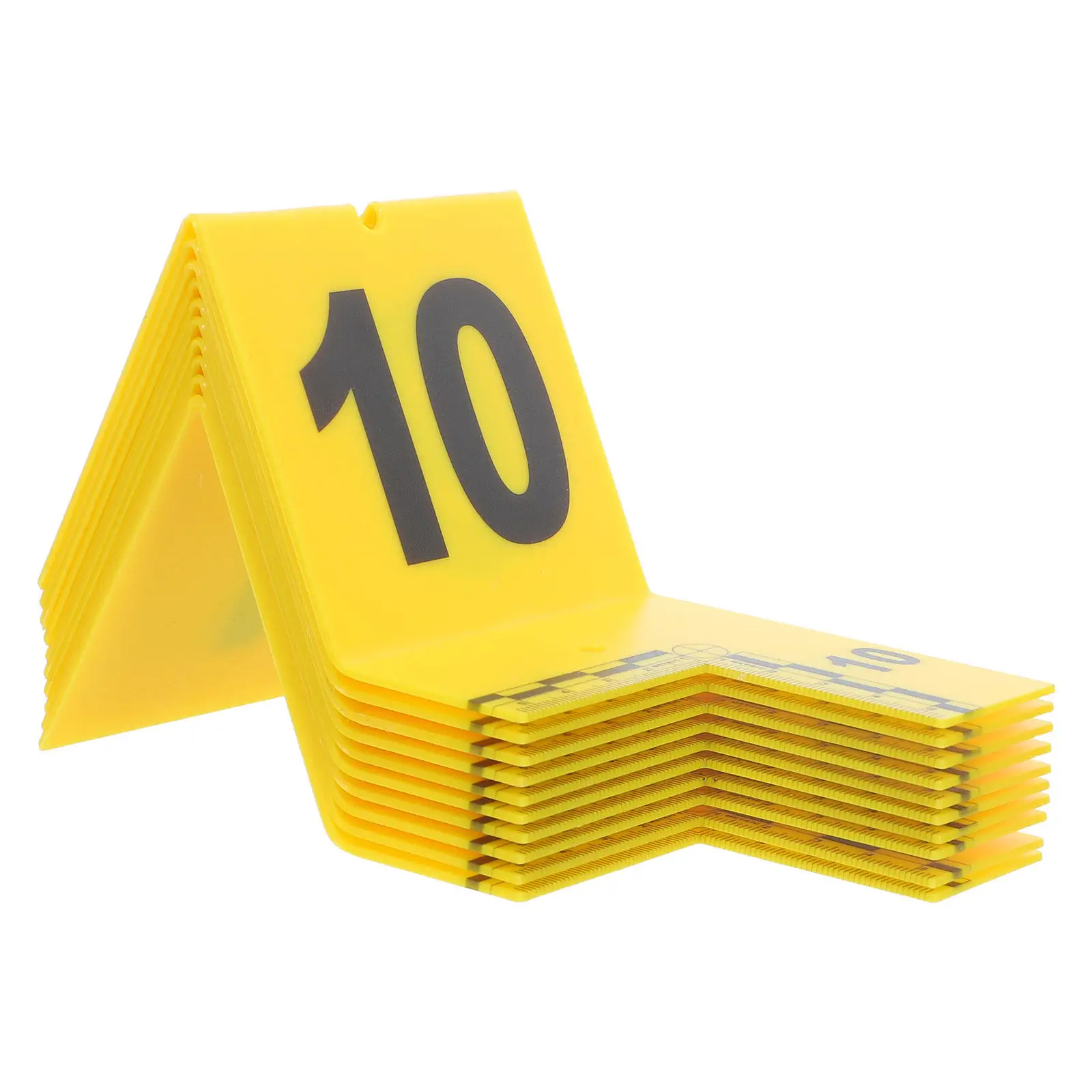 Evidence Markers Crime Scene Number Placard with Scale Weatherproof Forensic Identification for Investigation and Detective