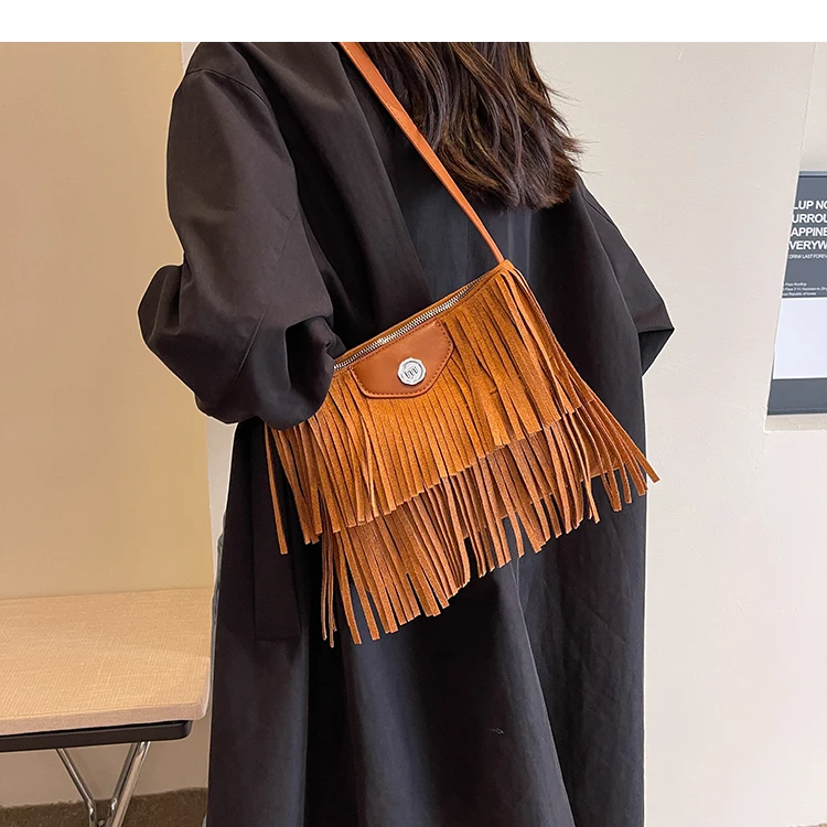 2023 Famous brand design bags for women luxury bolso replica Female tassels Bag designed bucket bag shoulder bag