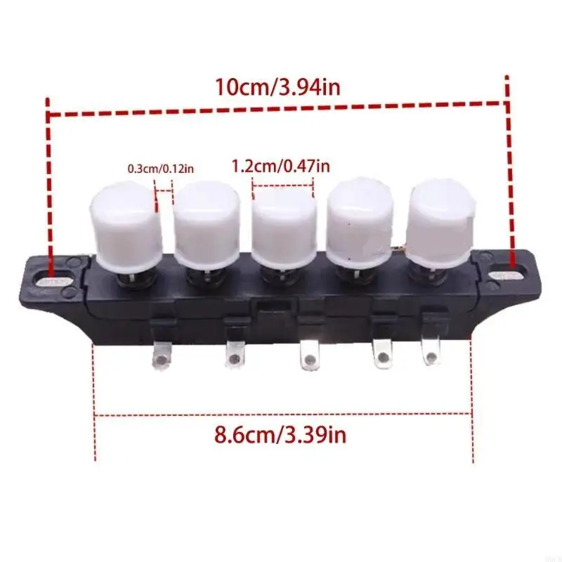 M6CB Professional 5 botão interruptor Piano Switch Switch Control Controller