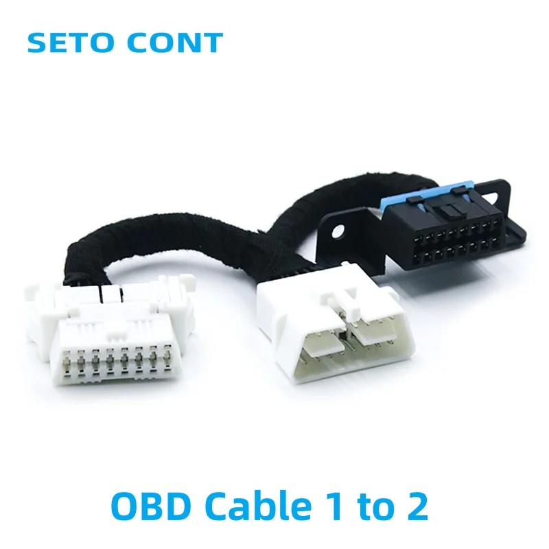 J1962 16 Pin OBD Splitter Extension Cable 30 cm One Male To Dual Female Y Type OBD2 Adapter for OBDII Auto Diagnostic Scanner