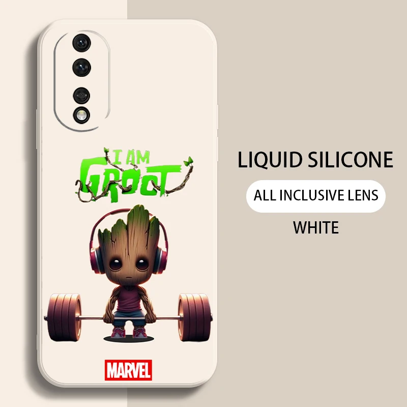 Marvel Deadpool Groot Phone Case For Huawei Honor Honor 50 50se 30 10 Lite 8X 9X Pro Mate 40 30 30E 20 10 Pro Plus image 4