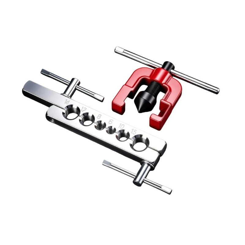 Air Conditioner Pipe Service Tube Tool Manual Metal Body Holding Bar and Screw Press Head for HVAC Field Use