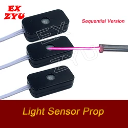 Light Sensor Prop real life escape room game shoot the light sensors in correct sequence to escape the chamber room