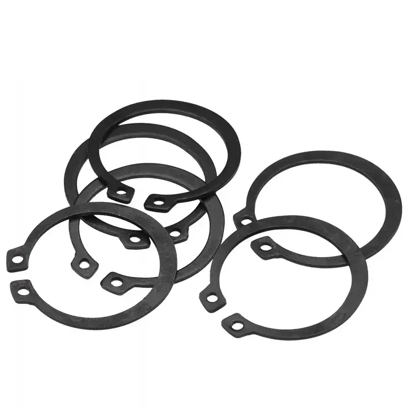 M21-M200 65 Manganstahl Elastischer Sicherungsring für Achse C-Typ Äußerer Sicherungsring Schnappverschluss Elastische Klemme – Detail 3