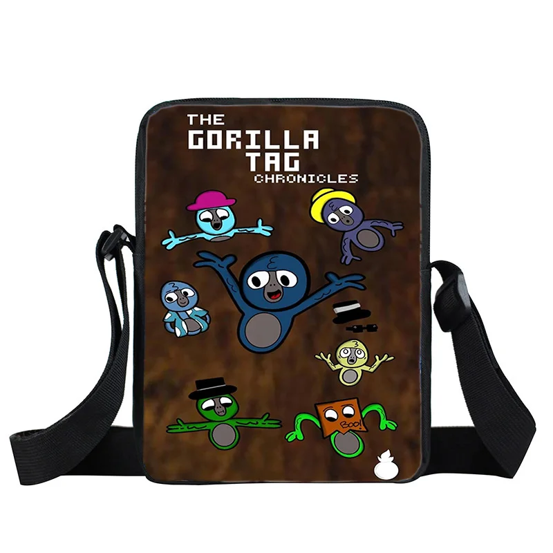 

Animal Gorilla Tag Cartoon Shoulder Bag Student Outing Satchel Zoon Crossbody Bag Boy Girl Leisure Travel Bag Kids Gift Mochilas