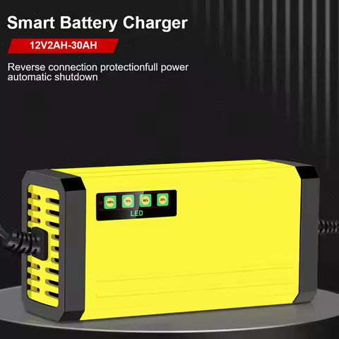 12V 2A LED Car Battery Charger 220V Power Puls Repair Charger Motocycle Truck SUV Battery Charger Wet Dry Lead Acid Battery