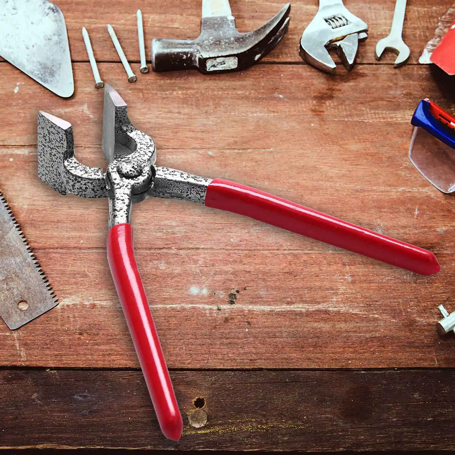 Pince à bord en cuir pliante, outil manuel de bricolage pour la production du cuir