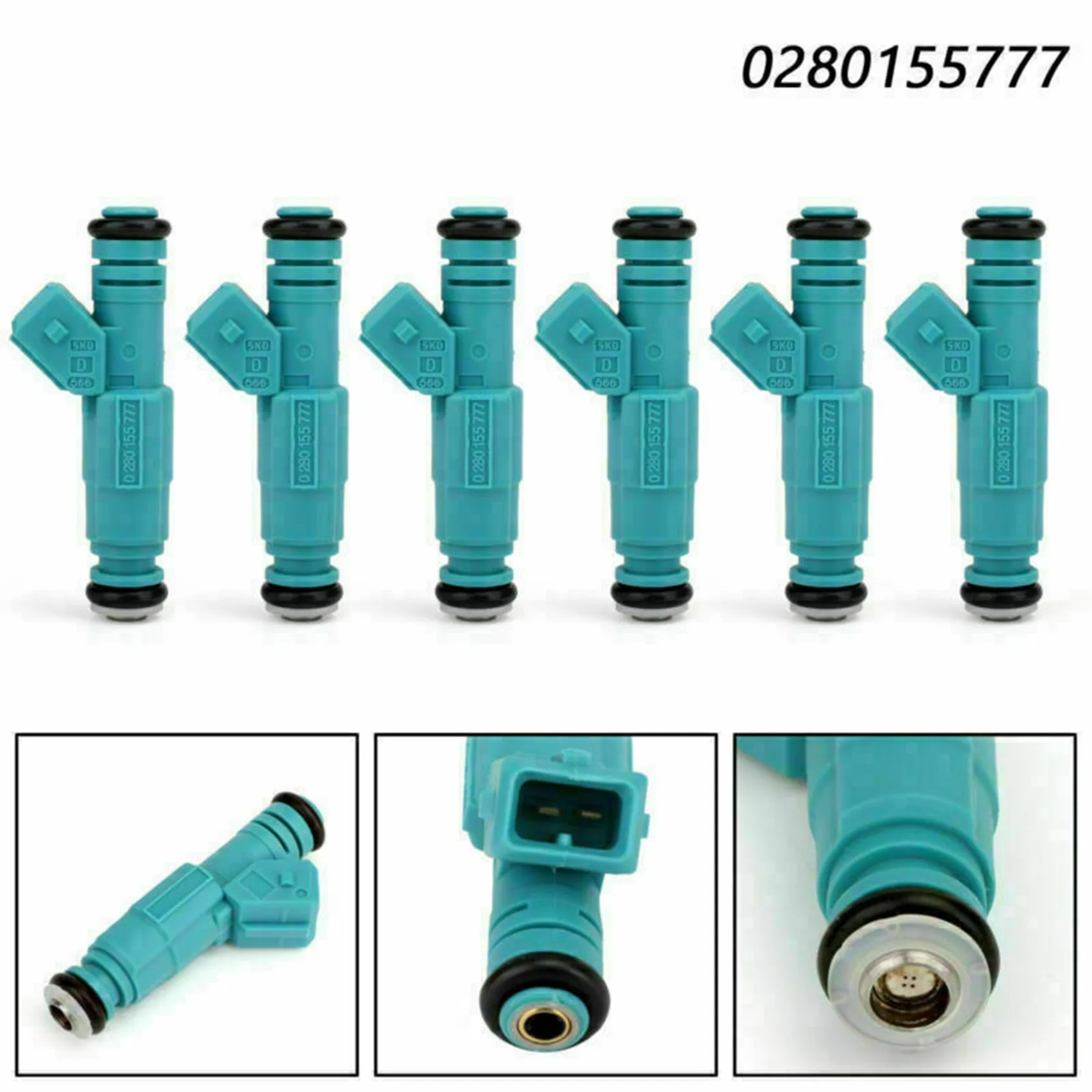 6Pcs Fuel Injectors 0280155777 75QVE8 for VN VR VS VX 304 V8 5L Car Auto Parts