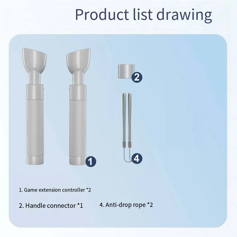 VR Extension Handle VR Game Controllers Handle Extension Pole Lightsaber Handles Extension Grips For Meta Quest 3S VR