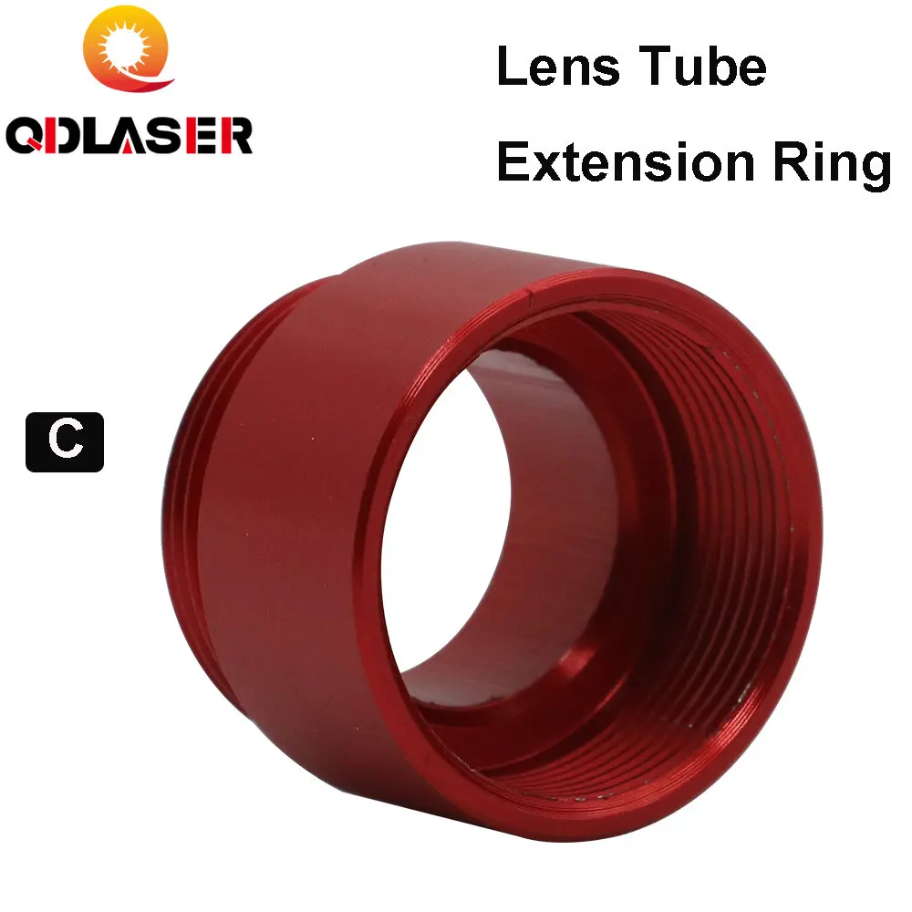 QDLASER Tube Extension Ring CO2 O.D.25mm Lens Tube for D20 F63.5mm/127mm Lens for CO2 Laser Cutting Machine