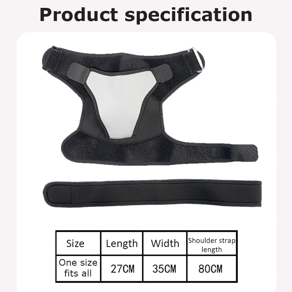 Adjustable Shoulder Brace for Rotator Cuff and AC Joint Pain Relief-Compression Sleeve Dislocated Sholder for Men and Women