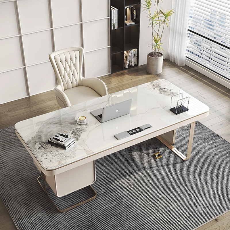 Professional Office Furniture Desk Work Minimalist Executive Study Table Reading Modern Workshop Bedroom Tafel Desks Home