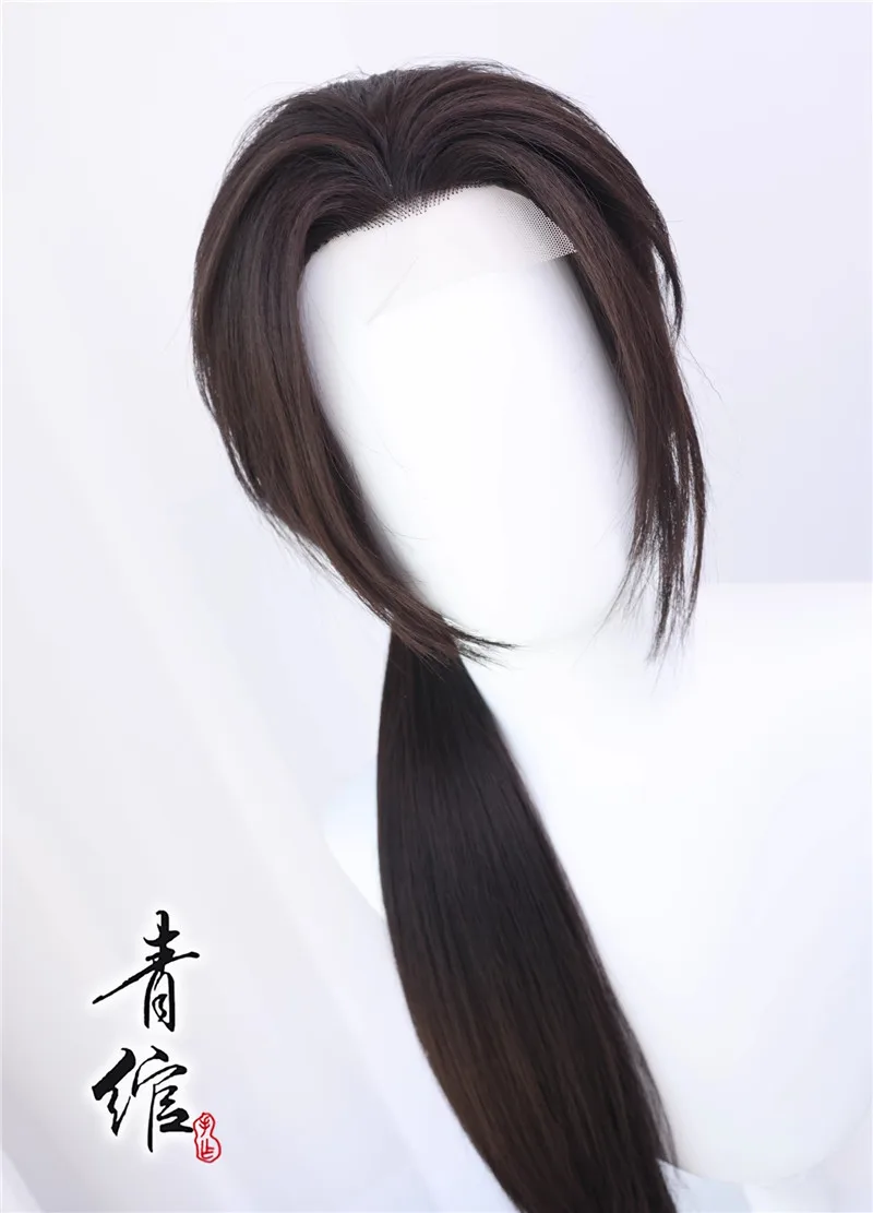 Styled Liu Sang Cosplay Wigs Long Black Grave Robber’s Notes Liu Sang Long Imitation Hand Hook COS Wig Hair Wigs+ Free Wig Cap