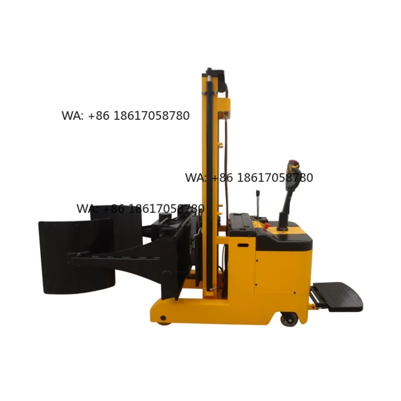 1 Ton 2500mm Huize New Powered Pallet Truck  Paper Roll Reel Lifting Equipment Roll Stacker