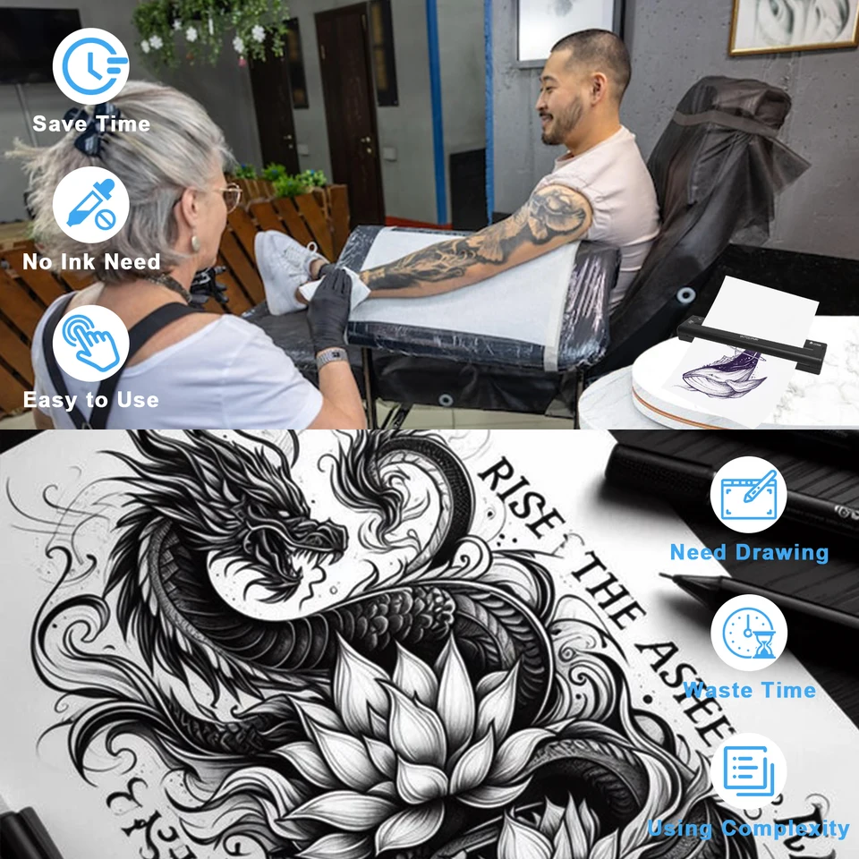 Tattoo Stencil Transfer Printer Machine ATS886 Tattoo Printer