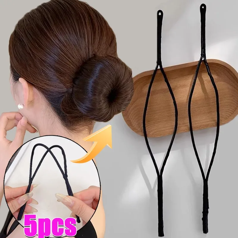 

1-5 шт. Заколка для волос Twist & Fold Lazy Bun, пластиковая петля для создания хвоста, аксессуары для волос для женщин, новинка 2026 года, заколка-невидимка