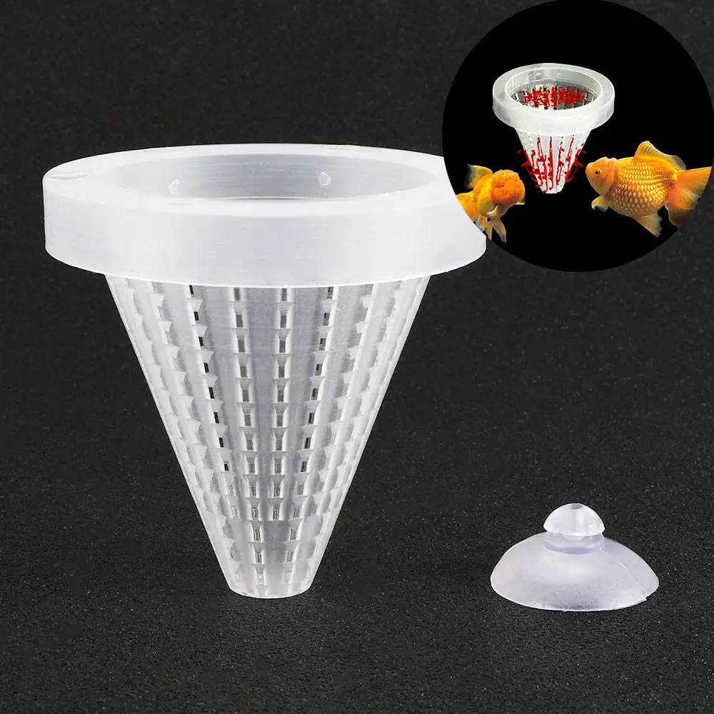 New Aquatic Pets Worm Cone Brine Shrimp Tool Live Worm Bloodworm Fish Feed Cup Cone Feeder Sucker Fish Food Basket Worm Feeder