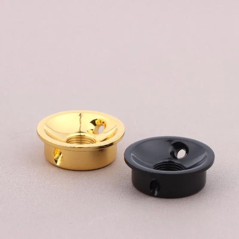New Round Socket Electric Guitar Audio Output Jack Plate Socket Guitar Jack Electric Bass Output Guitar Accessories
