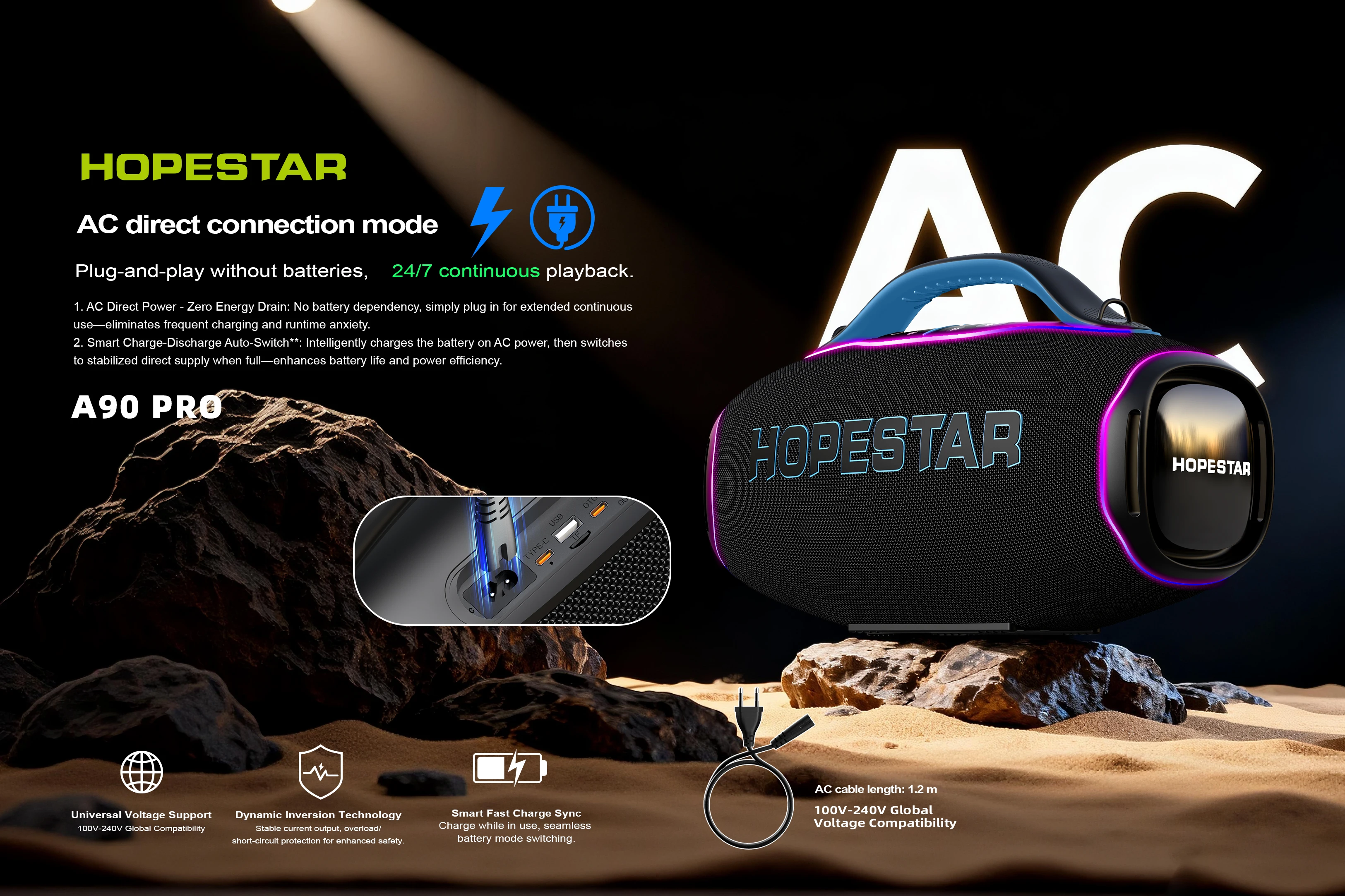 New HOPESTAR A90PRO 700W High- - Outdoor Lighting Wireless review and price