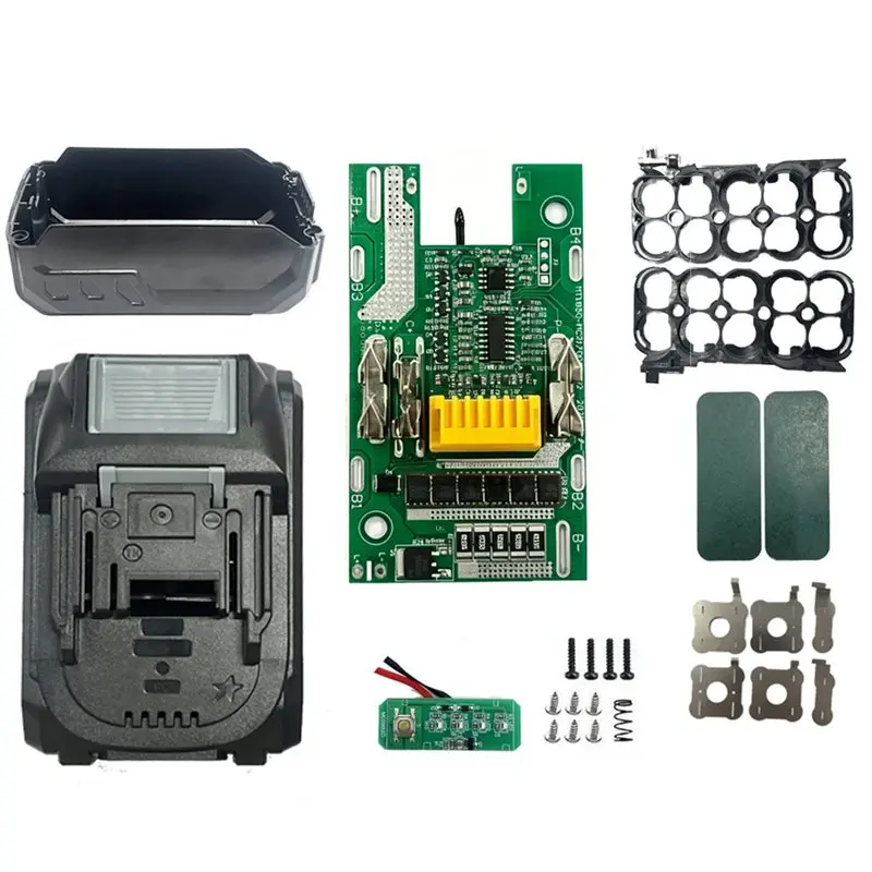 B27B For Battery Storage Box Case(10 Core) 21700 Protection Circuit Board+ Light Panel Replacement Parts