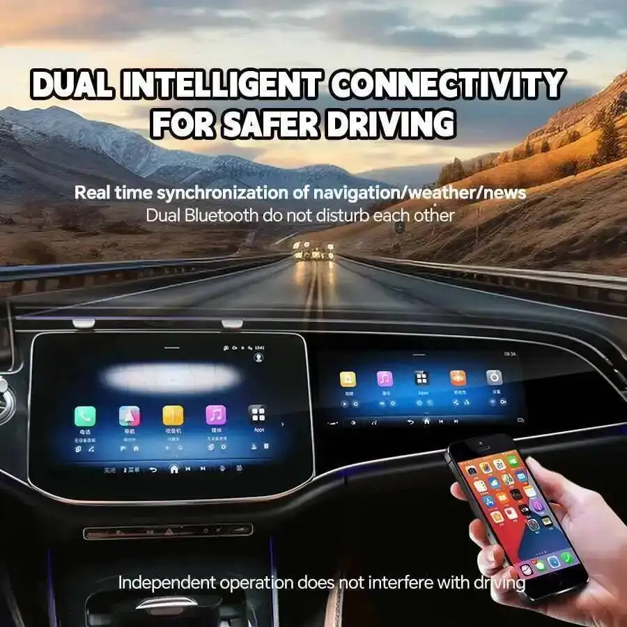 Car Co Pilot Stereo For Mercedes BENZ E Class E260 E300 W214 2024 Android Screen  Car Radio Carplay Navigation Multimedia Player