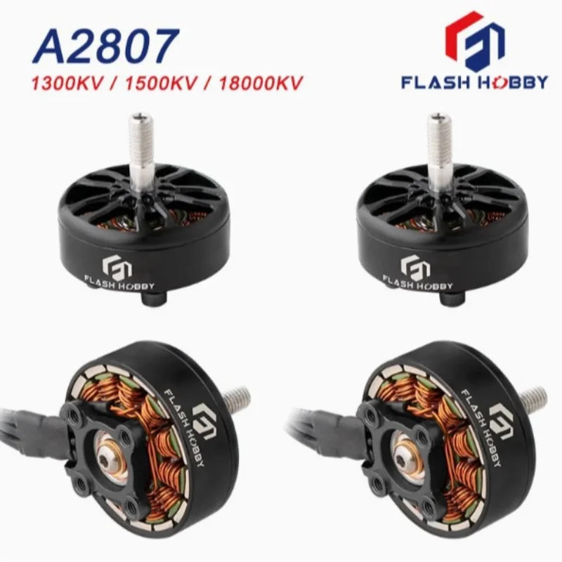 

Бесколлекторный двигатель Flashhobby A2807 4S-6S 1300KV/1500KV/1800KV для FPV-дронов 7 дюймов для фристайла и дальних полетов, запчасти для DIY-сборки