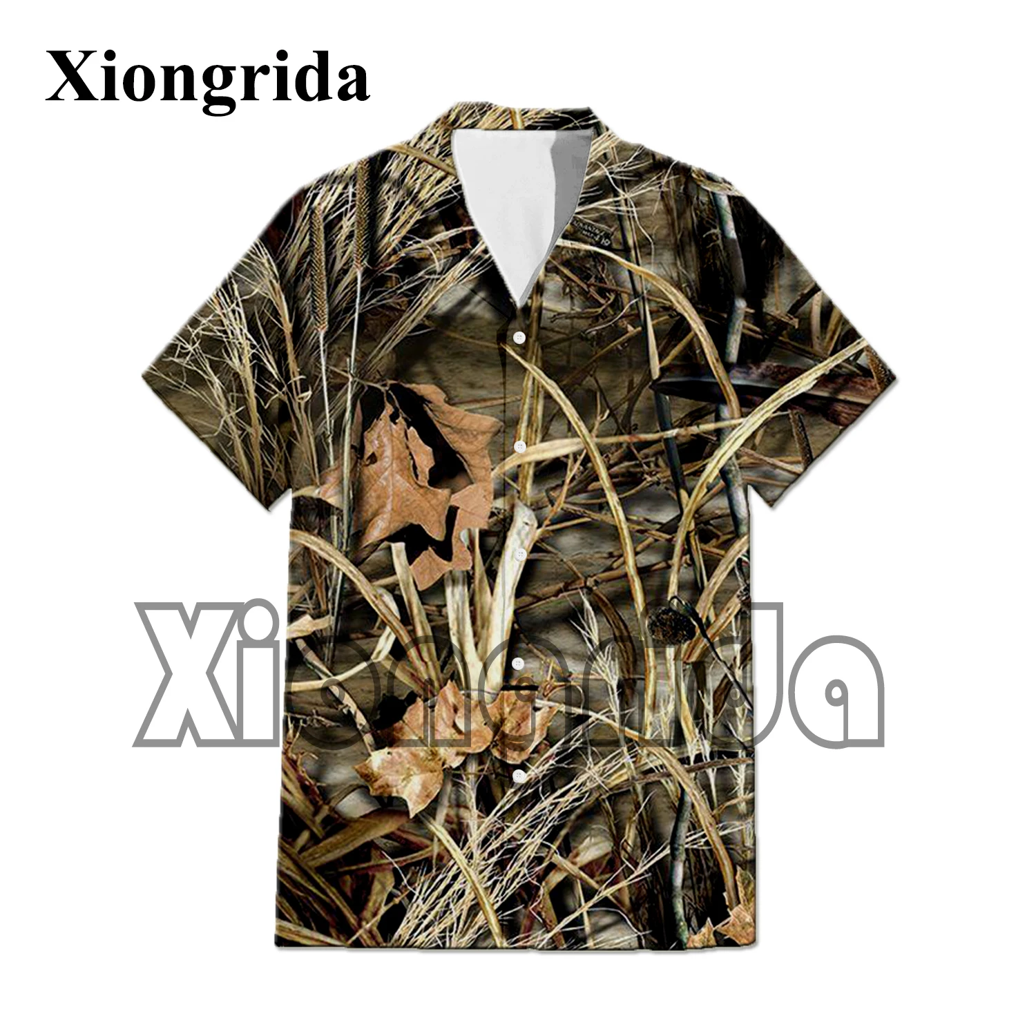 Fashion Animals Shirts Mens Hunting Wildlife Elk Lion 3D Printed Short Sleeve Blouse Casual Harajuku Top S-4XL