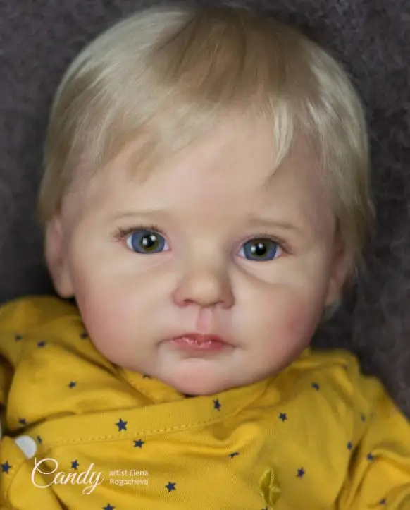 

Набор для создания куклы NPK 20 дюймов Reborn Candy: неокрашенный комплект для самостоятельной сборки с тканевым телом и глазами