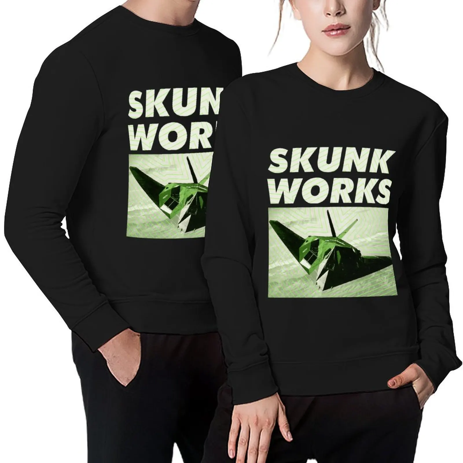 

SKUNK WORKS Pullover korean style clothes autumn fashion men korean clothes sports sweatshirt man