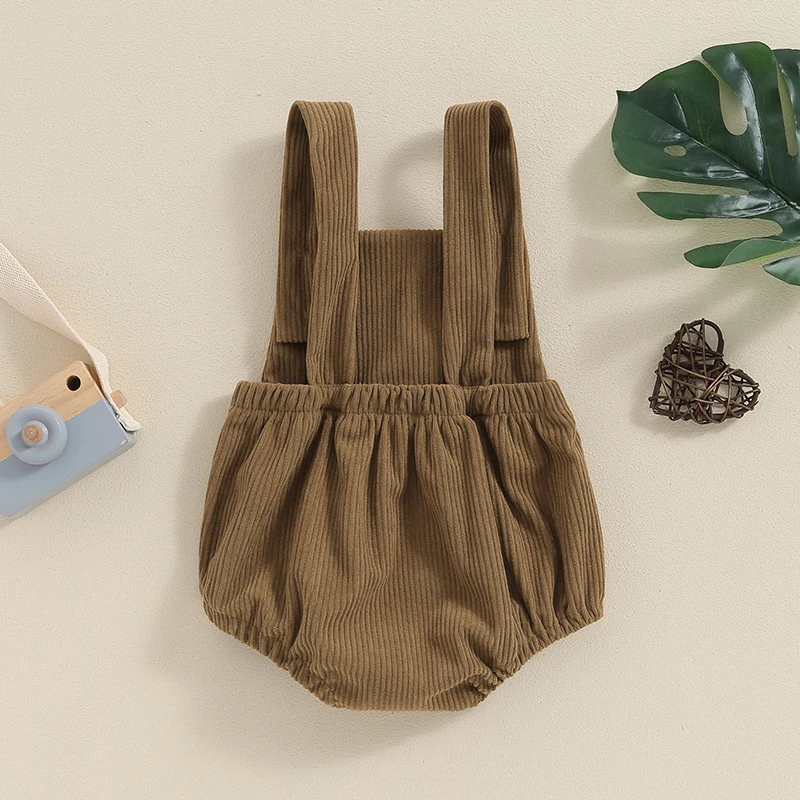 Baby Summer Clothing Girl Boys Overalls Casual Duck Embroidery Button Rompers Jumpsuit for Newborn Clothes