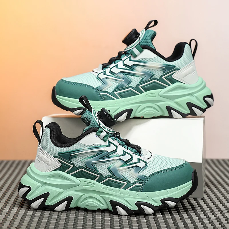 Hot Sale Fashion Boys Platform Sneakers Size 31-40 Comfortable Mesh Running Sneakers Children Outdoor Sports Shoes Trainers Kids