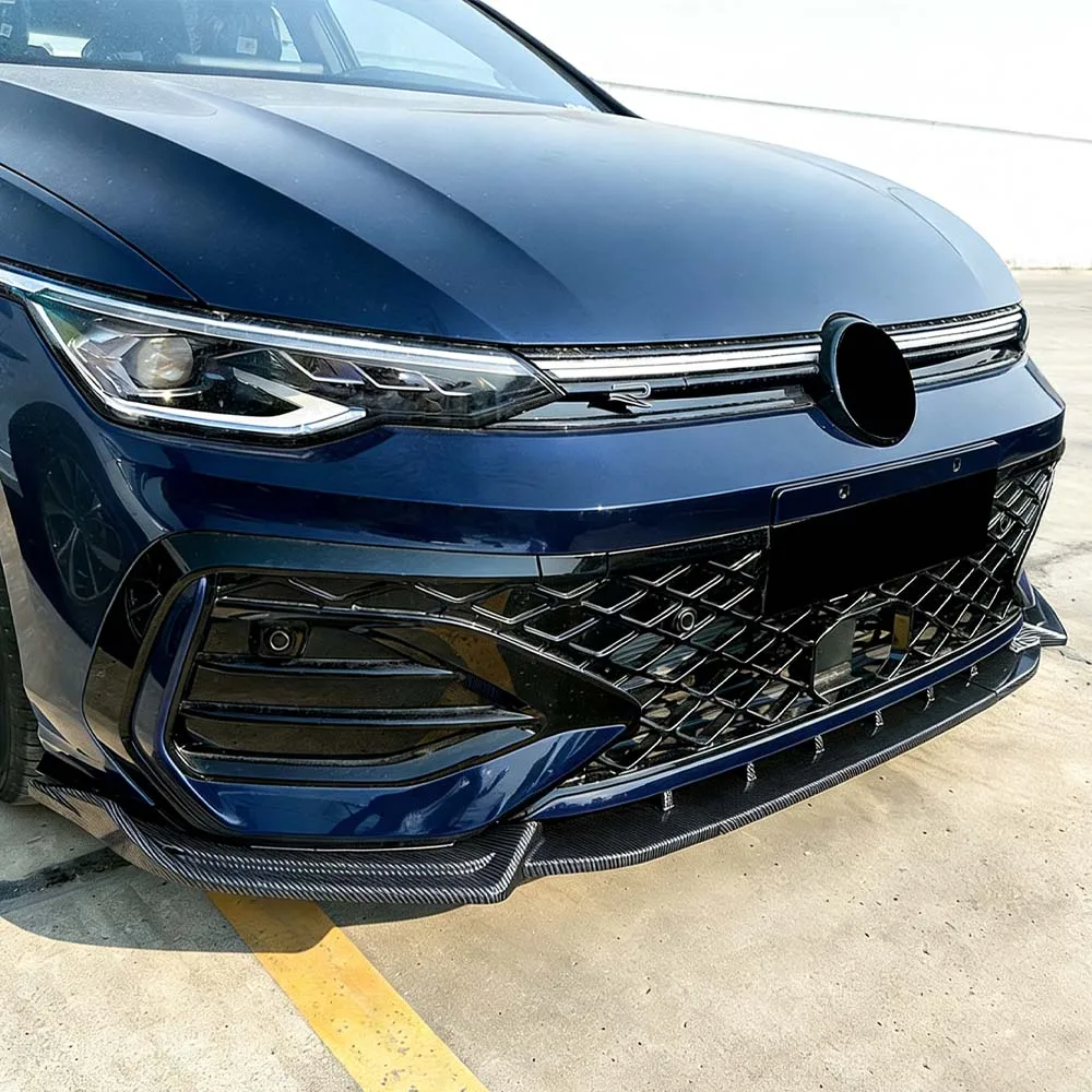 

Накладка-сплиттер на передний бампер для VW Golf 8.5 MK8.5 GTI Rline 2024-2025+ (комплект обвеса, авто-спойлер, аксессуары для бампера)