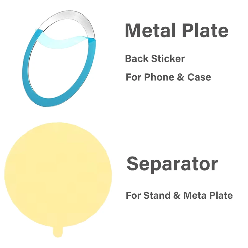 Сильный магнитный держатель для мобильного телефона Magsafe The Wall Ring Магнитная подставка с металлической пластиной и наклейкой-кронштейном для iPhone 17 16 15