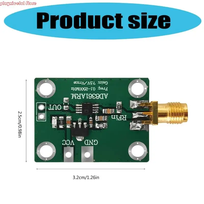 E8BA AD8361 Hoogfrequente vermogensdetectiemodule 10kHz 2,5 GHz SMA