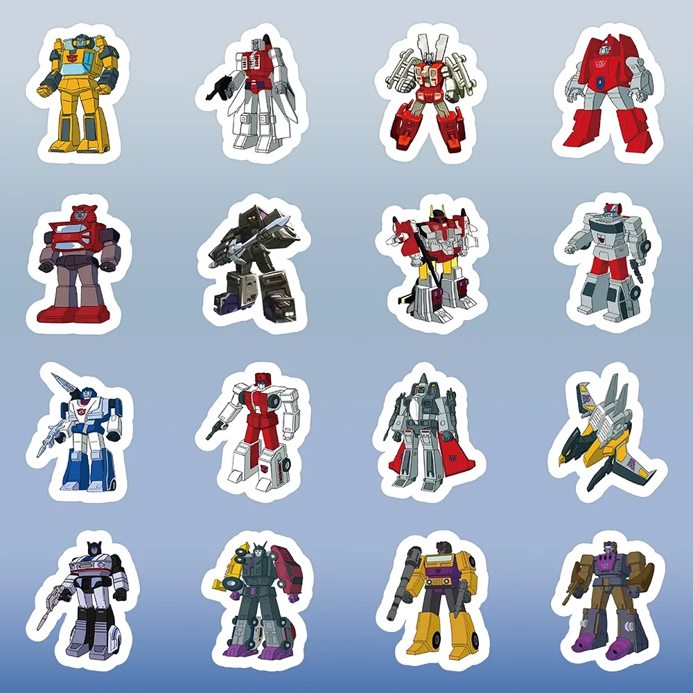 90Pcs/Bag Transformers Stickers Children's Cool Graffiti Lunch Box Water Cup Computer Luggage Laptop Water Cup Desk Decoration